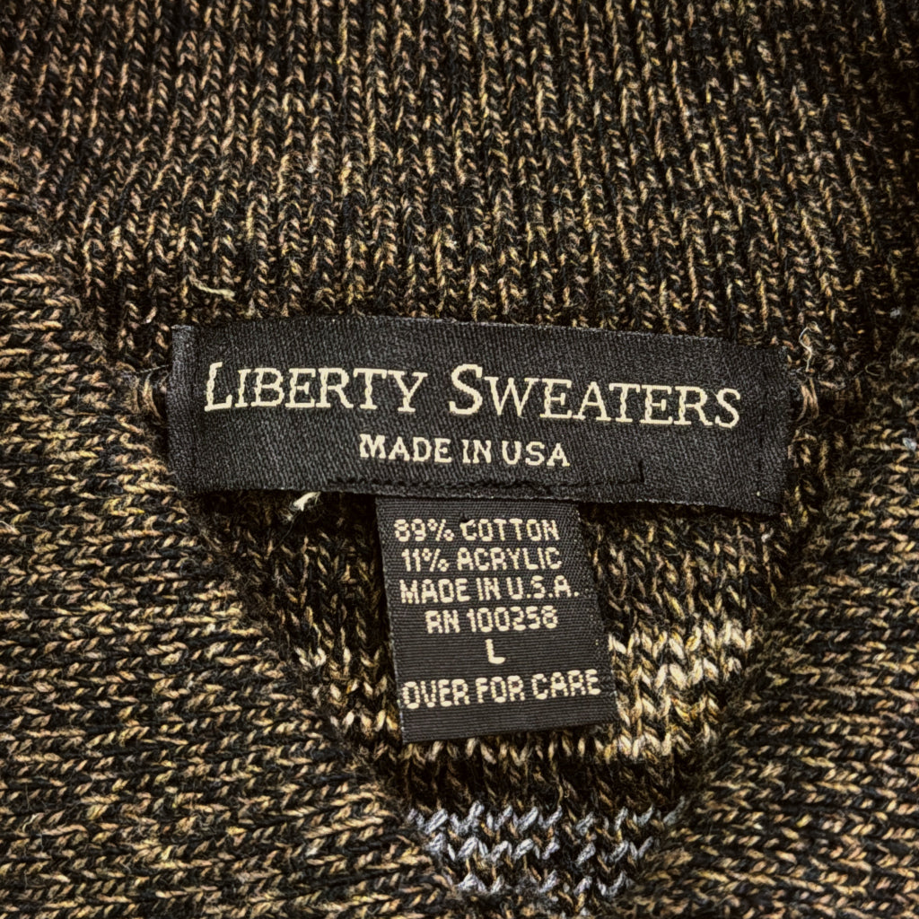 90s LiBERTY SWEATERS Knit Polo Shirt