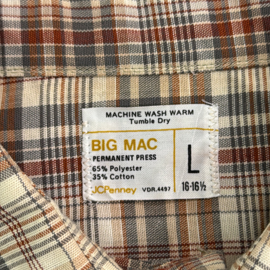70s BIG MAC Check Shirt