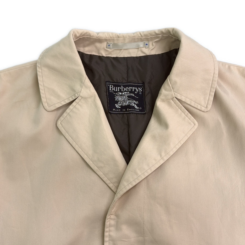 Burberrys Balmacaan Soutien Collar Coat