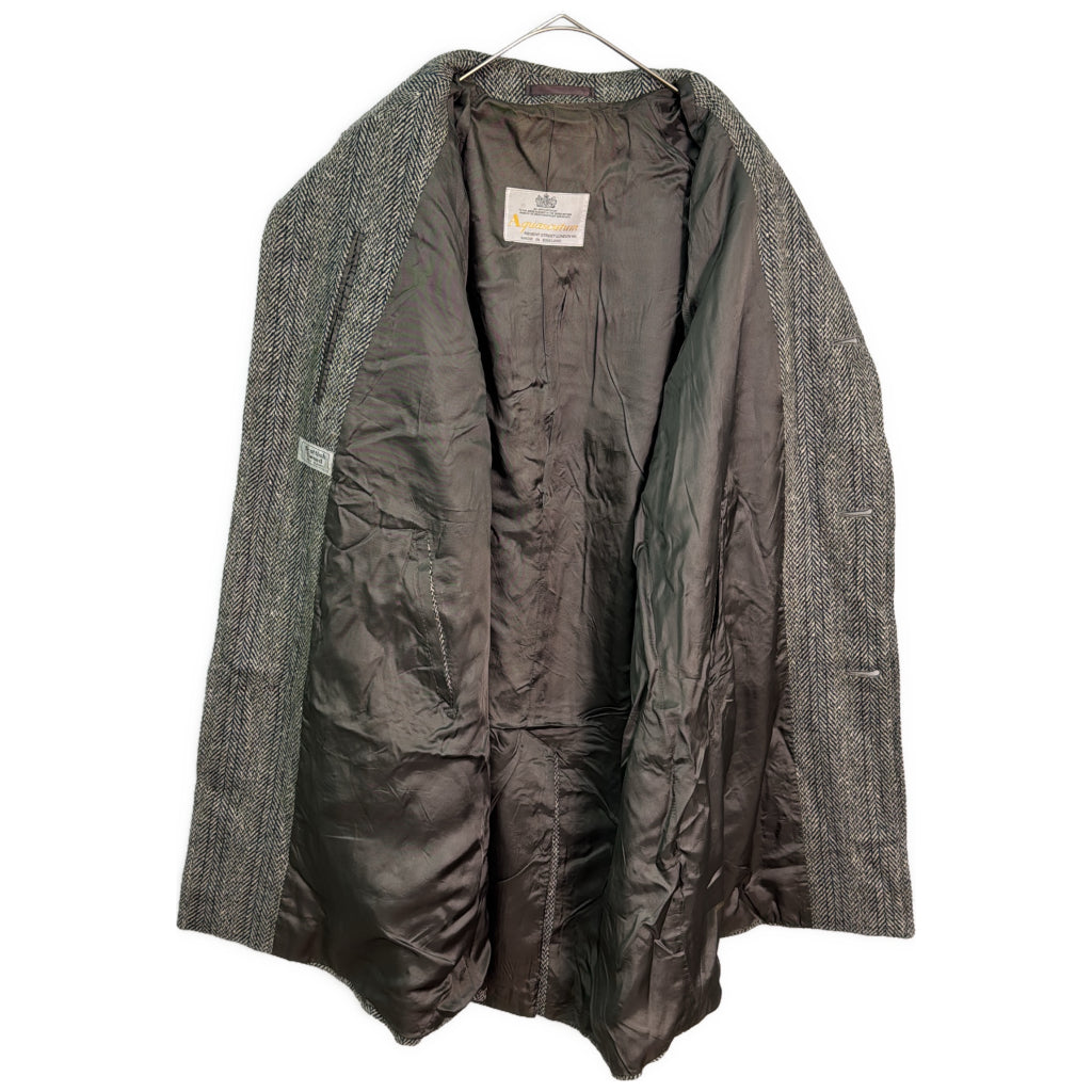 80s Aquascutum Balmacaan Soutien Collar Coat
