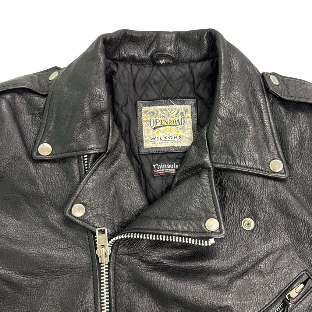 90s WILSONS LEATHER Double Riders Leather Jacket