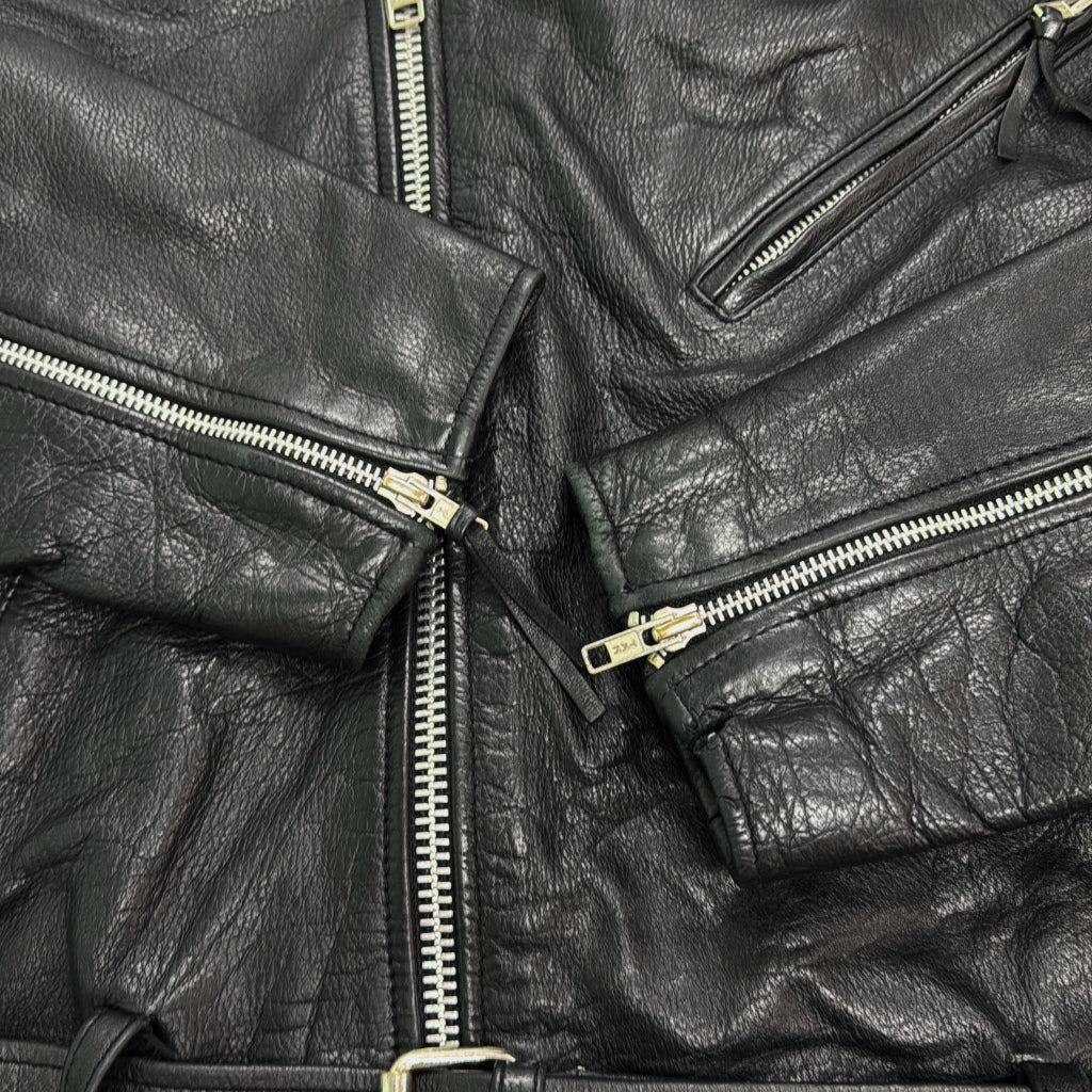 90s WILSONS LEATHER Double Riders Leather Jacket