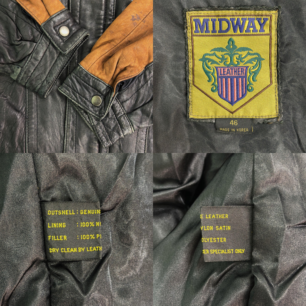 80s MIDWAY Leather Jacket