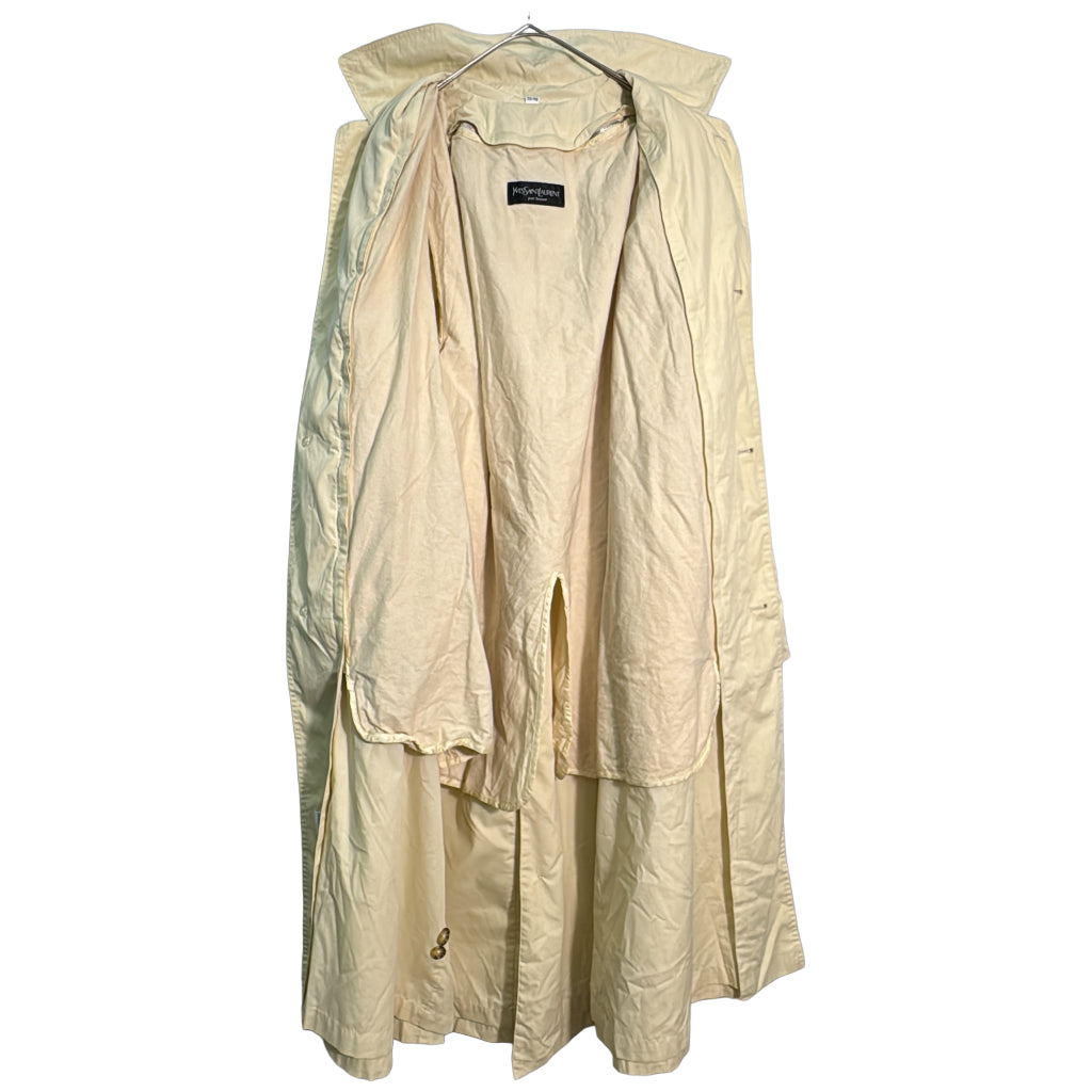 YVES SAINT LAURENT Balmacaan Soutien Collar Coat