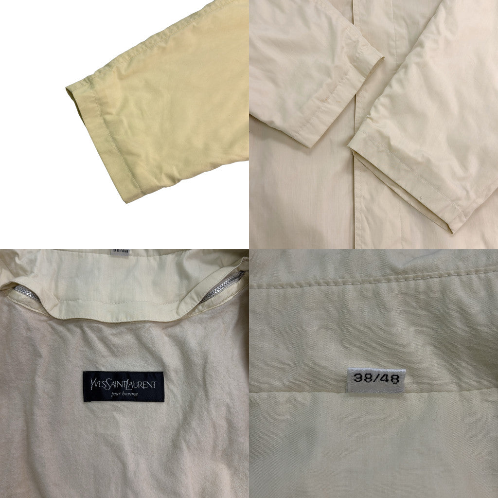 YVES SAINT LAURENT Balmacaan Soutien Collar Coat
