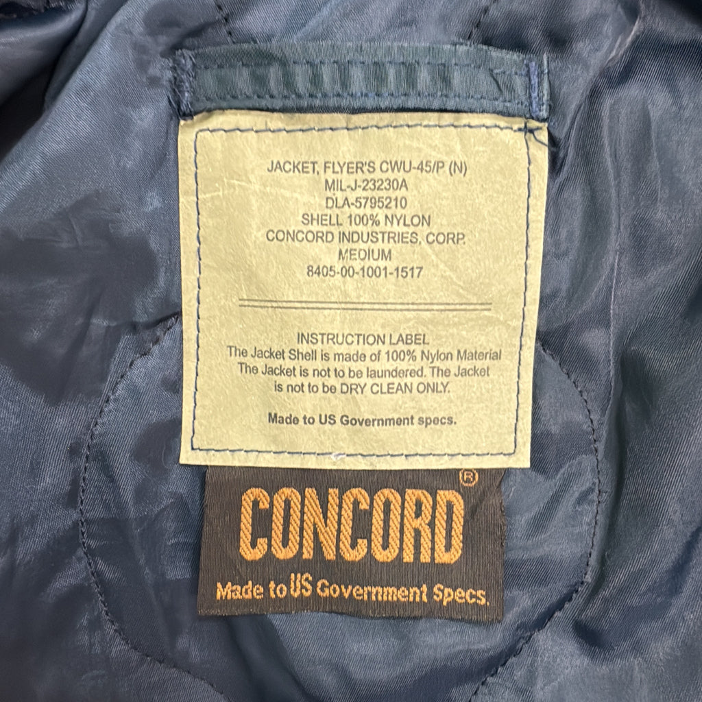 90s CONCORD INDUSTRIES CWU-45/P Flight Jacket Military Jacket