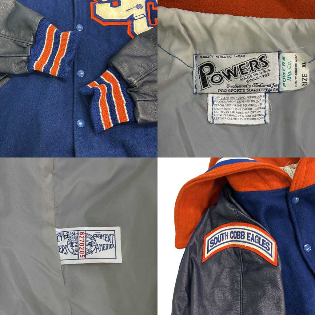 90s powers Athletic Wear Stadium Jacket