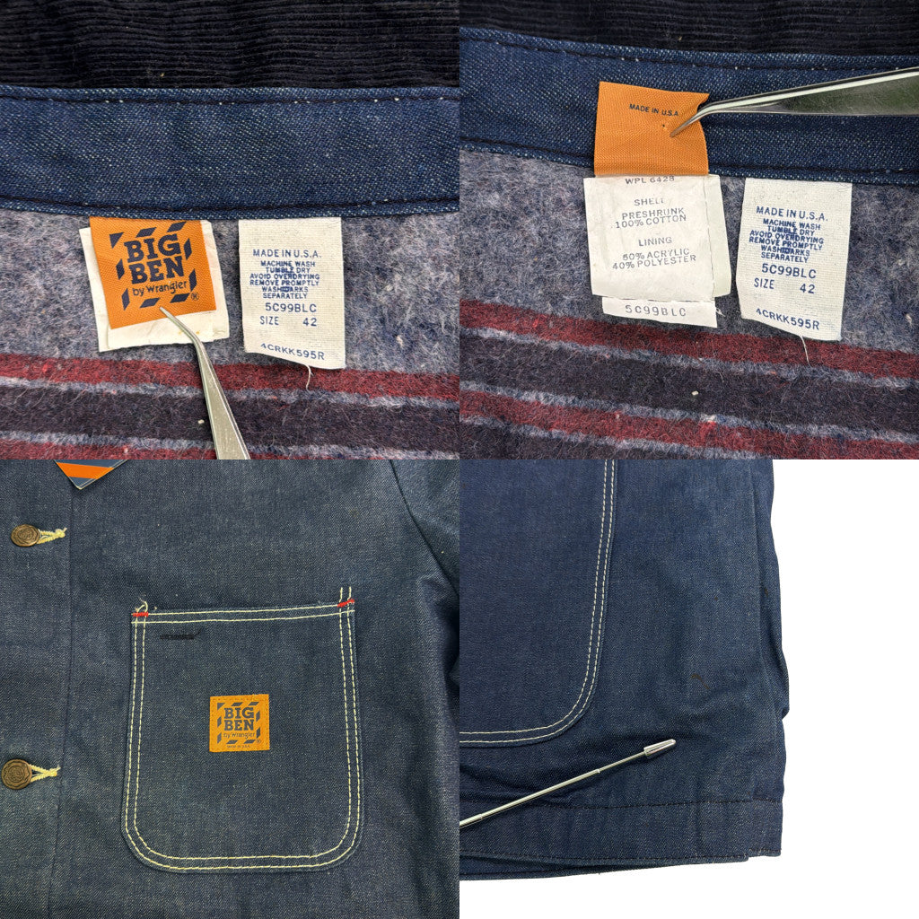80s BIG BEN Coverall Denim Jacket