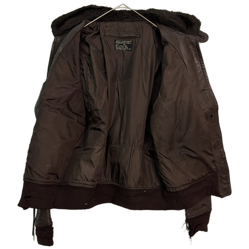 60s U.S. NAVY G-1 Flight Jacket Leather Jacket