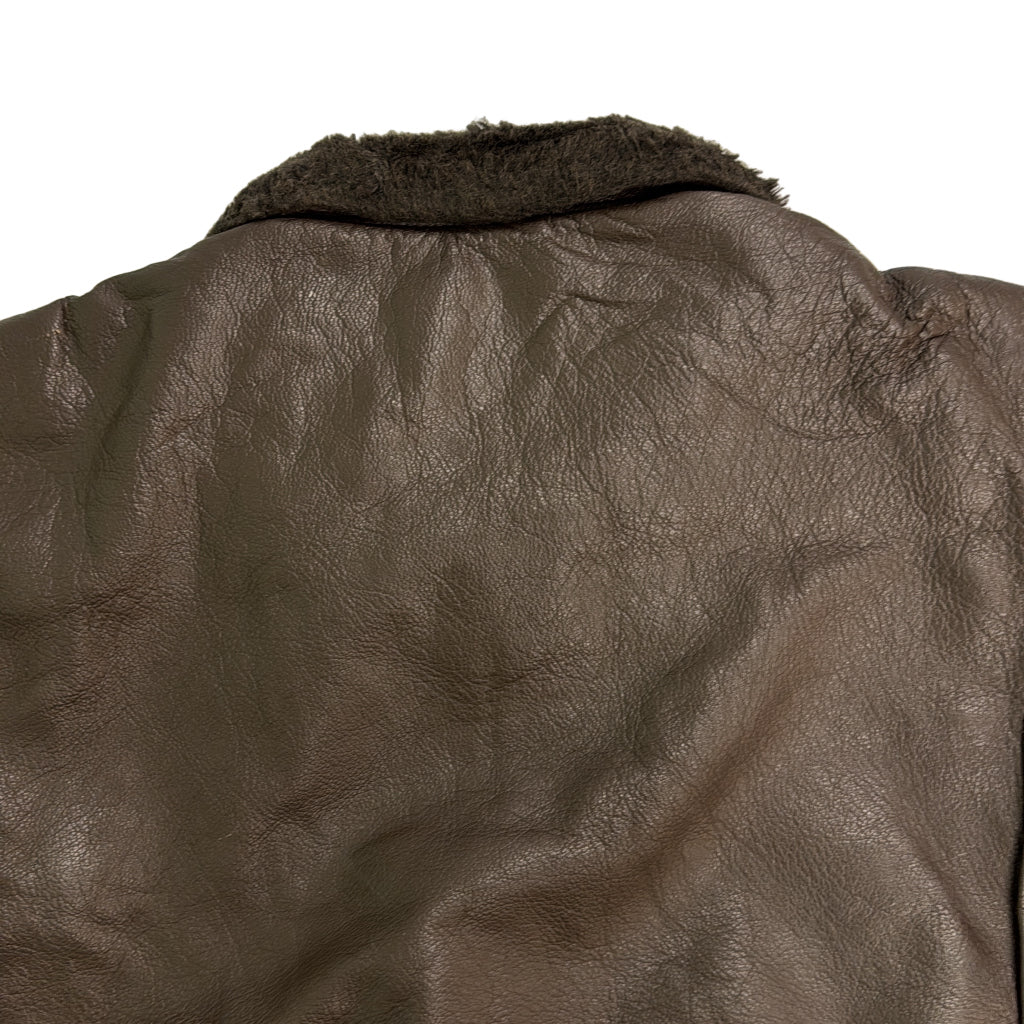 60s U.S. NAVY G-1 Flight Jacket Leather Jacket