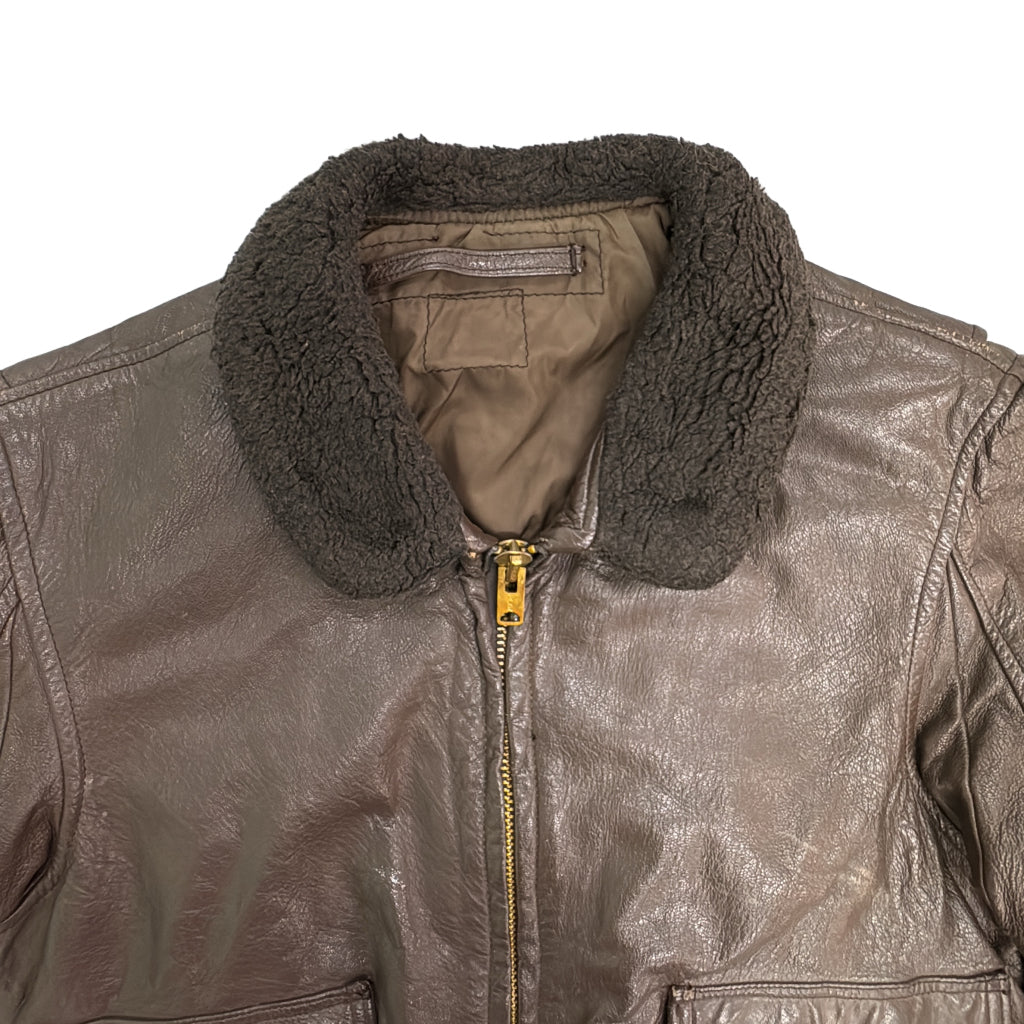 60s U.S. NAVY G-1 Flight Jacket Military Jacket