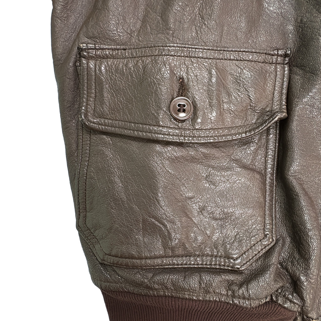 60s U.S. NAVY G-1 Flight Jacket Military Jacket
