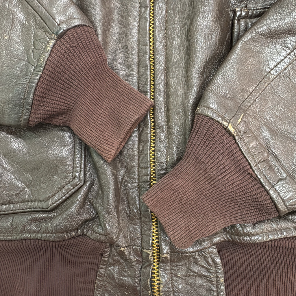 60s U.S. NAVY G-1 Flight Jacket Military Jacket