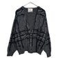 90s UNIFORM CODE Patterned Cardigan