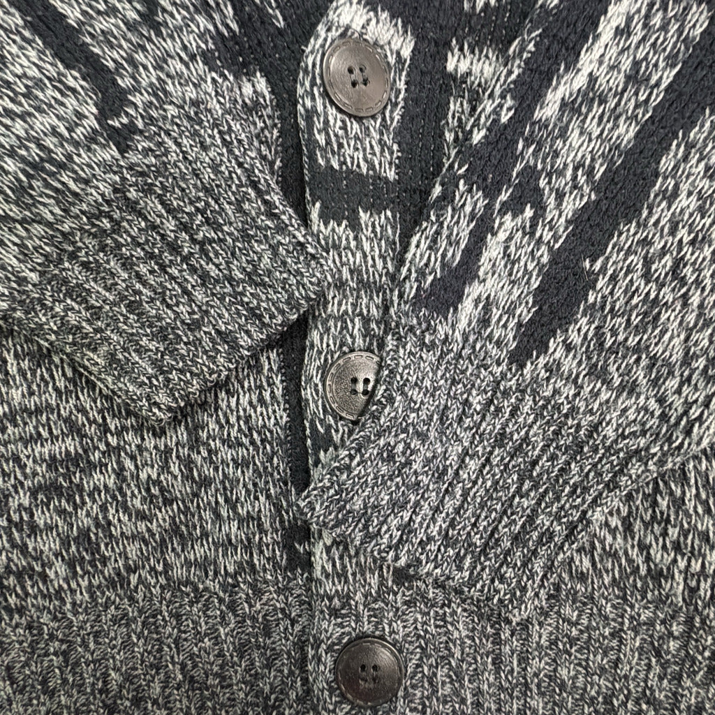 90s UNIFORM CODE Patterned Cardigan