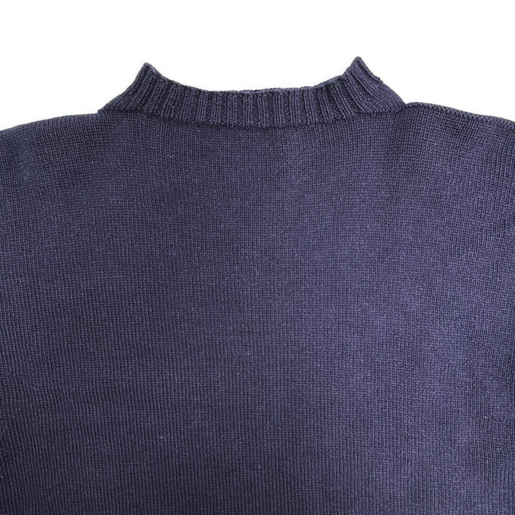 70s Traditional GUERNSEY Crewneck Sweater