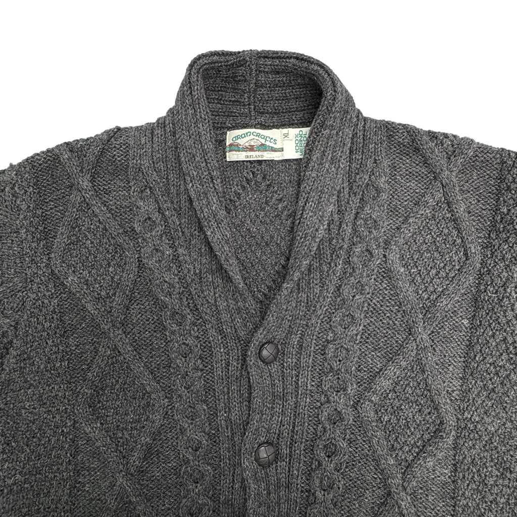 90s Aran Crafts アランクラフト Aran Knit Cardigan