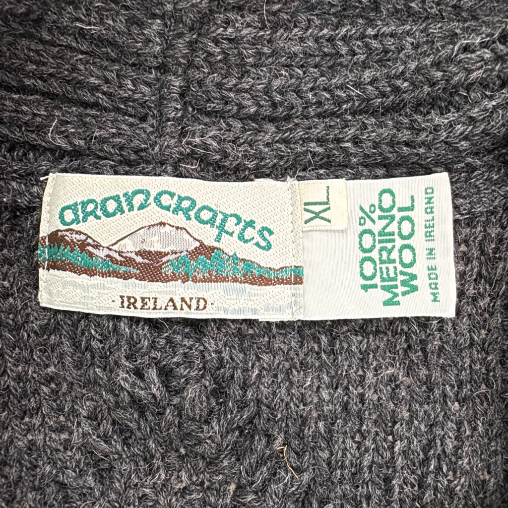 90s Aran Crafts アランクラフト Aran Knit Cardigan