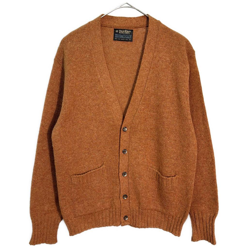 80s puritan Plain Cardigan
