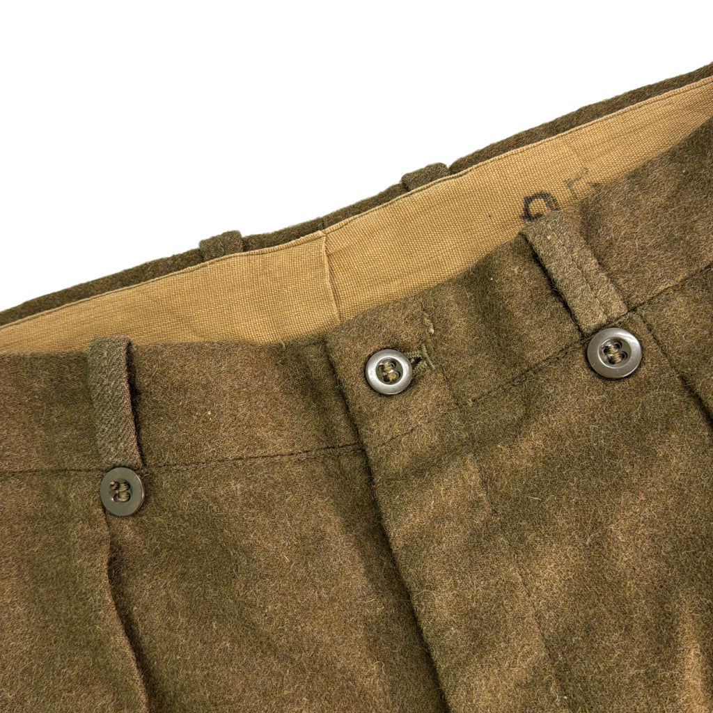 50s Euro Military M-52 Heavy Wool Trousers Long Pants
