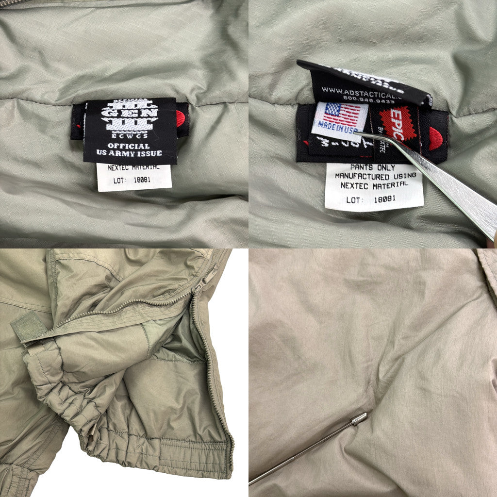 00s U.S. ARMY ECWCS GEN3 Level7 PRIMALOFT Military Pants