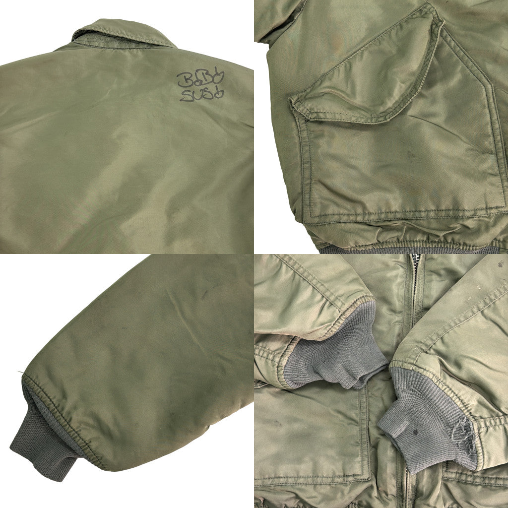 90s ALPHA INDUSTRIES CWU-45/P Flight Jacket Military Jacket