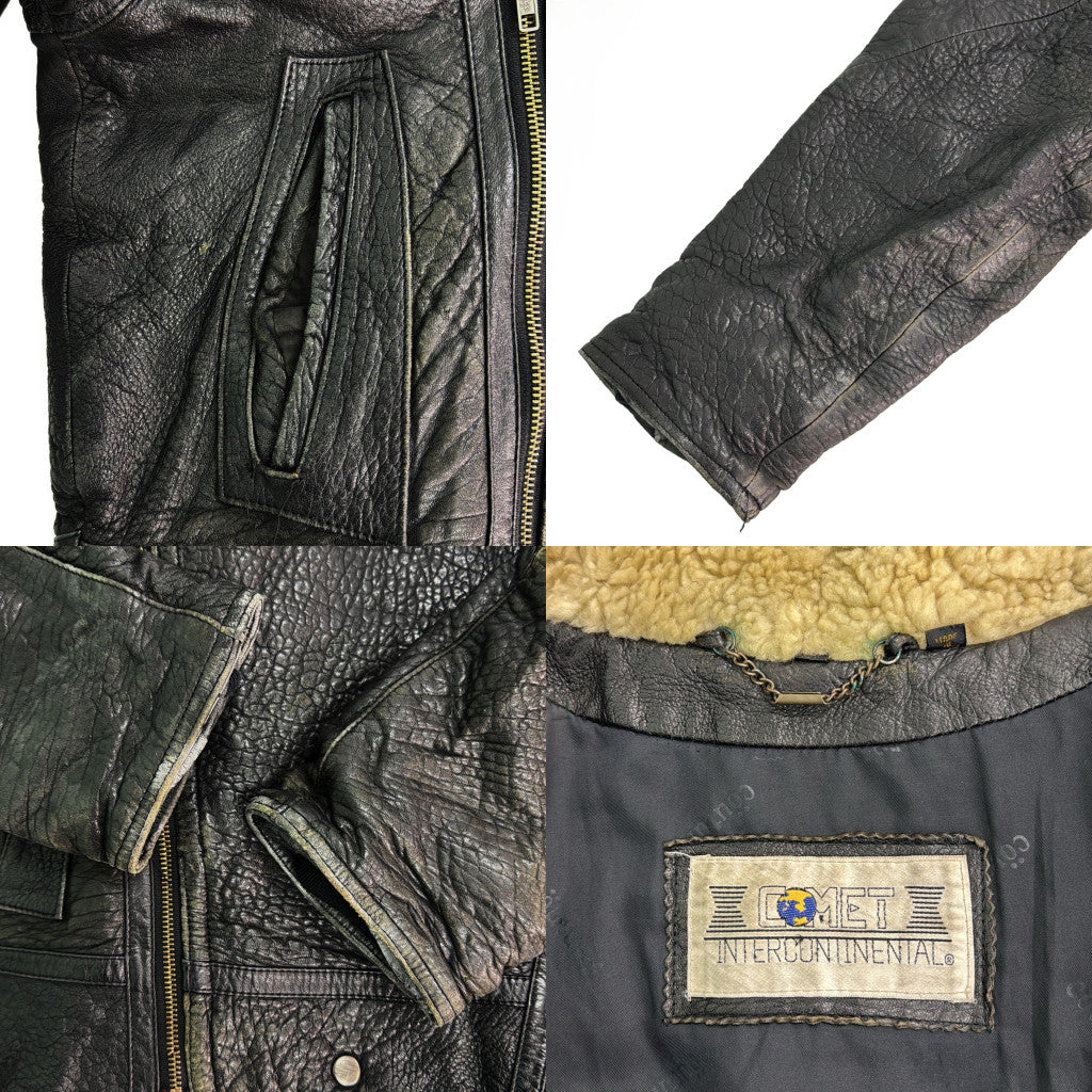 90s Comet Intercontinental Leather Jacket
