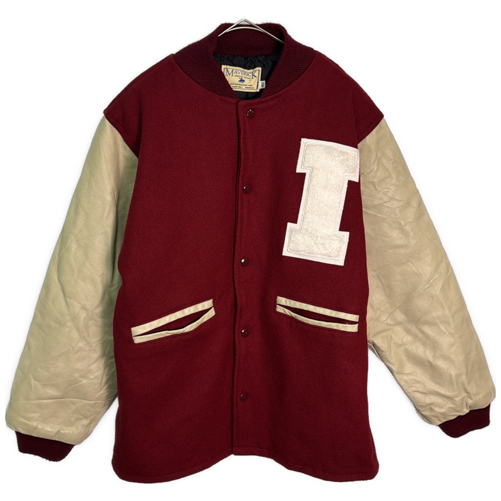 90s MAVERICK Varsity Stadium Jacket