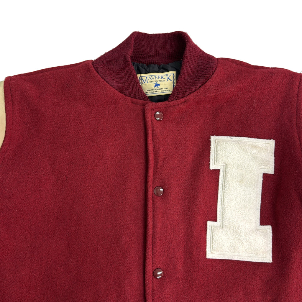 90s MAVERICK Varsity Stadium Jacket