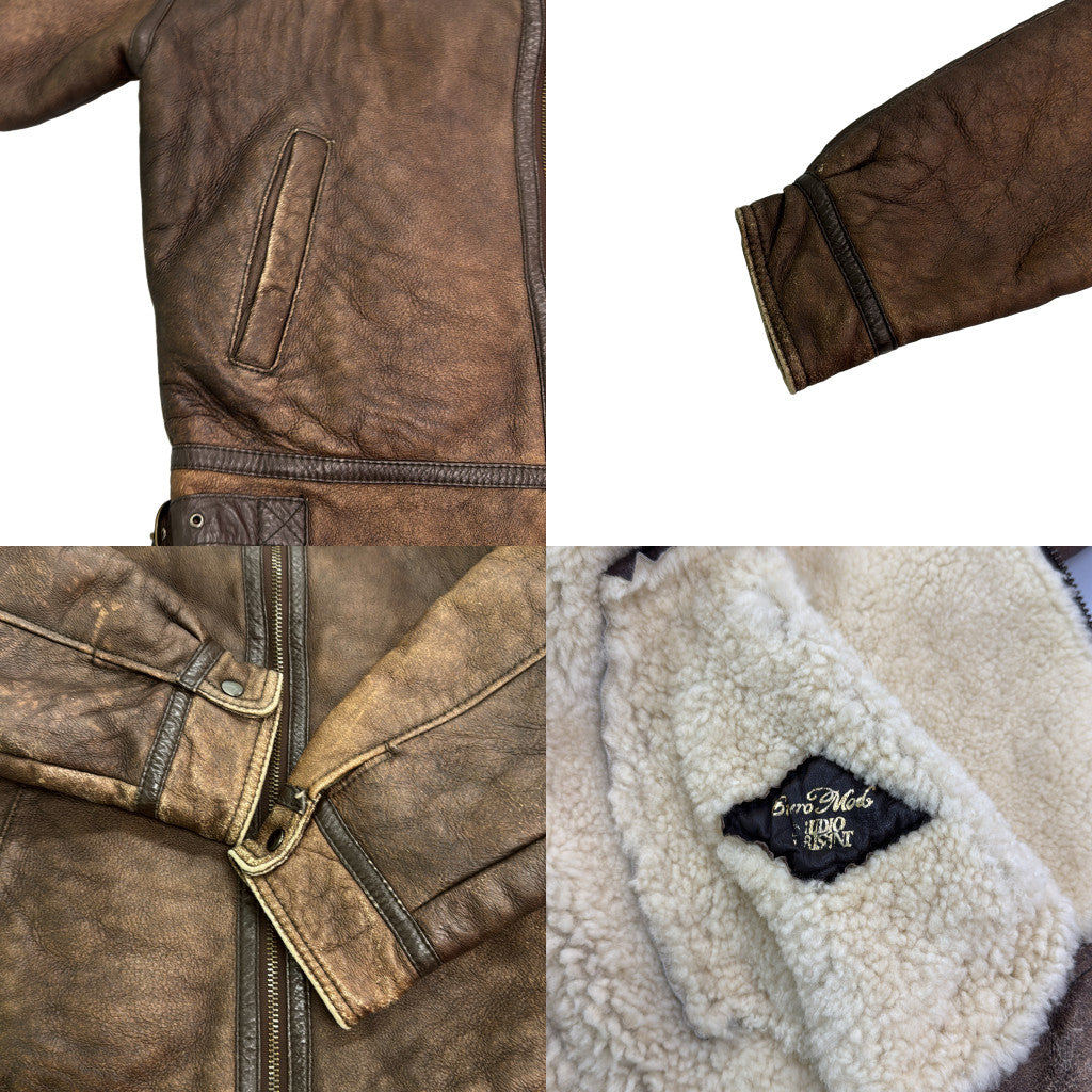 Piero Mods Shearling Leather Jacket