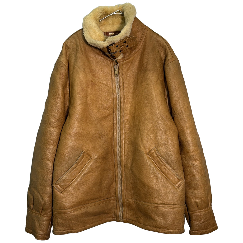 90s MONSIEUR Shearling Leather Jacket