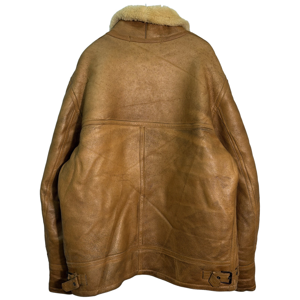 90s MONSIEUR Shearling Leather Jacket