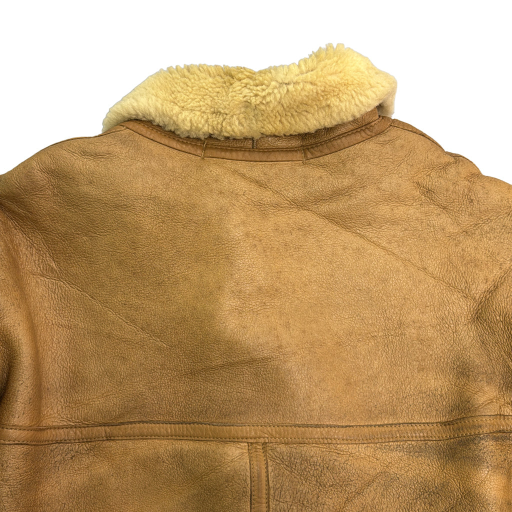 90s MONSIEUR Shearling Leather Jacket