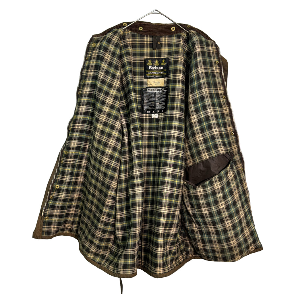 80s Barbour SOLWAY ZIPPER Oiled Jacket