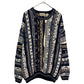 90s COTTON TRADERS 3D Knit Sweater