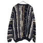 90s COTTON TRADERS 3D Knit Sweater