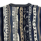90s COTTON TRADERS 3D Knit Sweater
