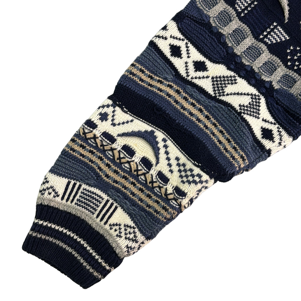 90s COTTON TRADERS 3D Knit Sweater