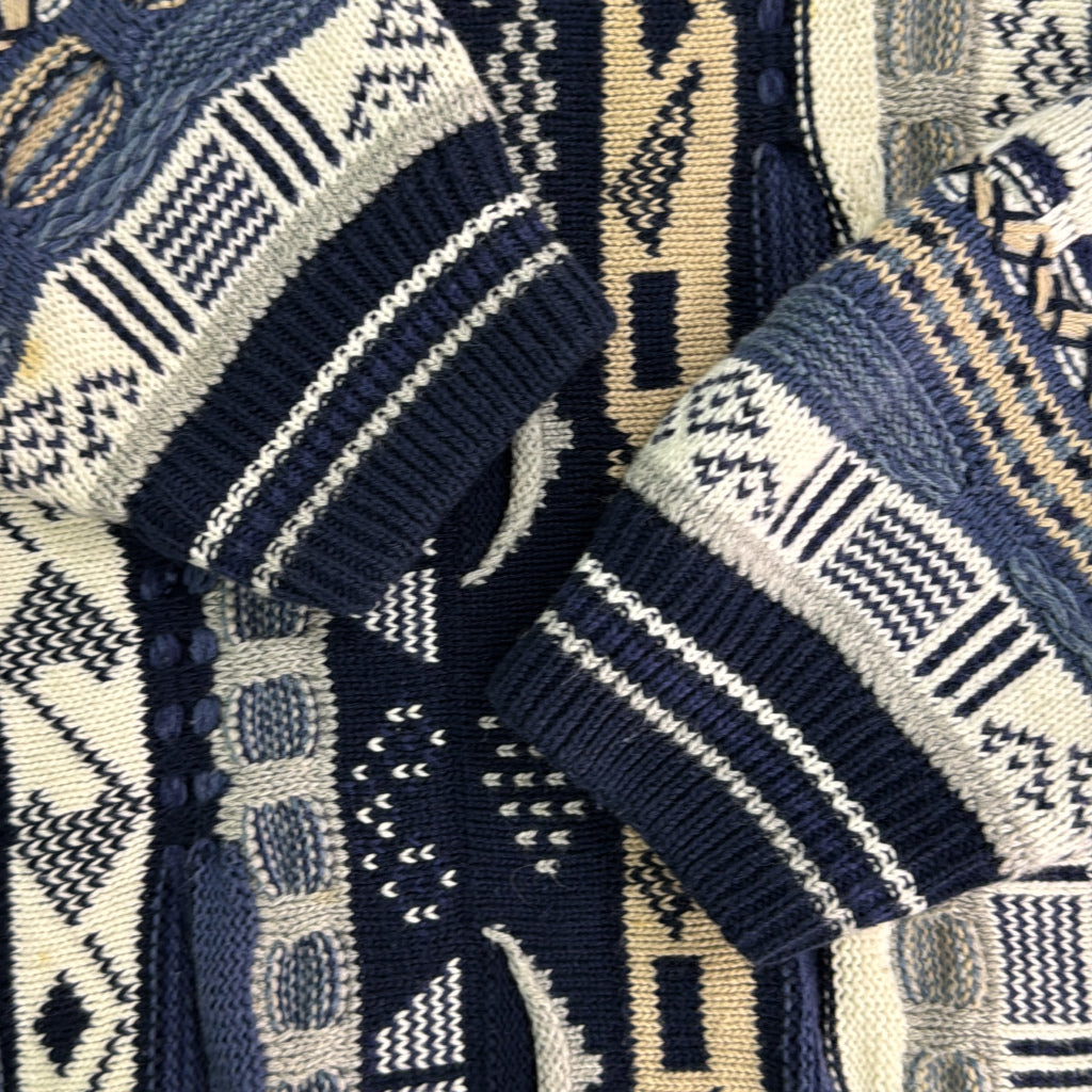 90s COTTON TRADERS 3D Knit Sweater