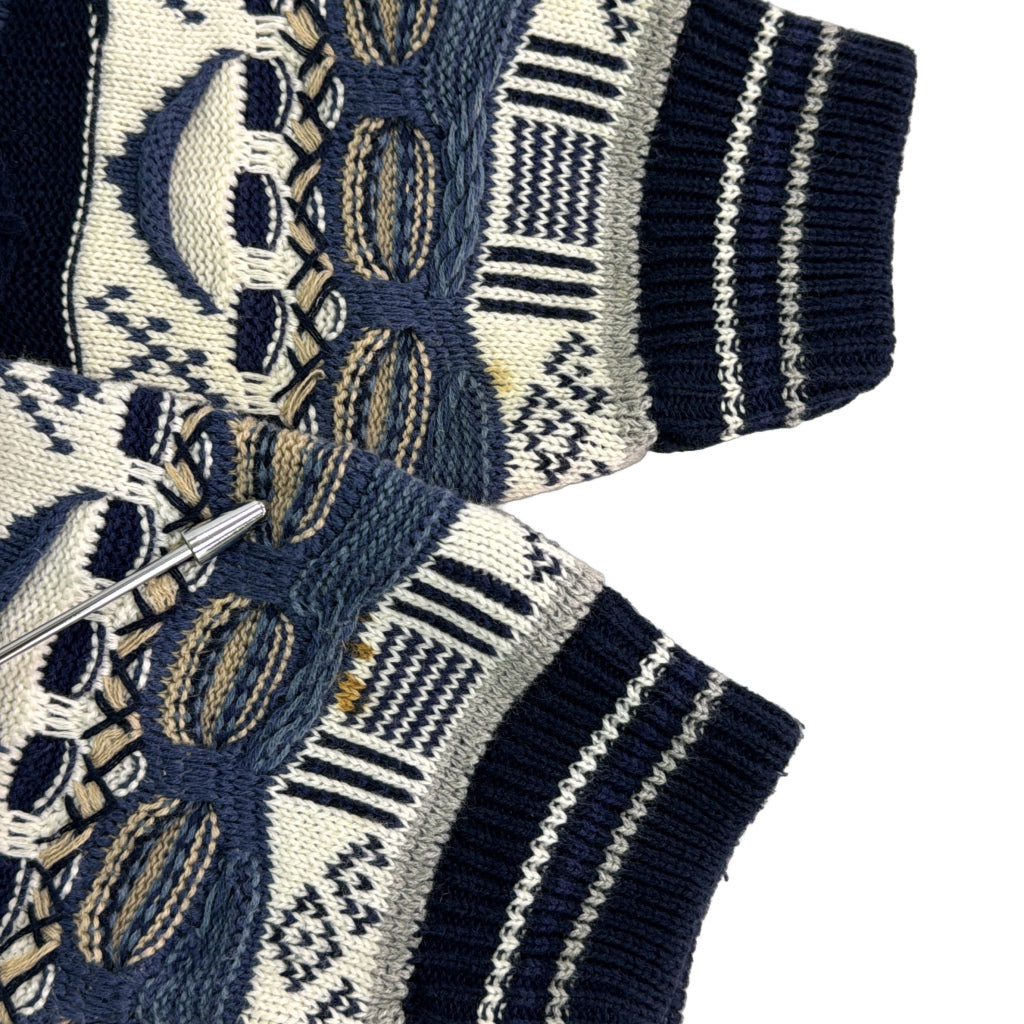 90s COTTON TRADERS 3D Knit Sweater