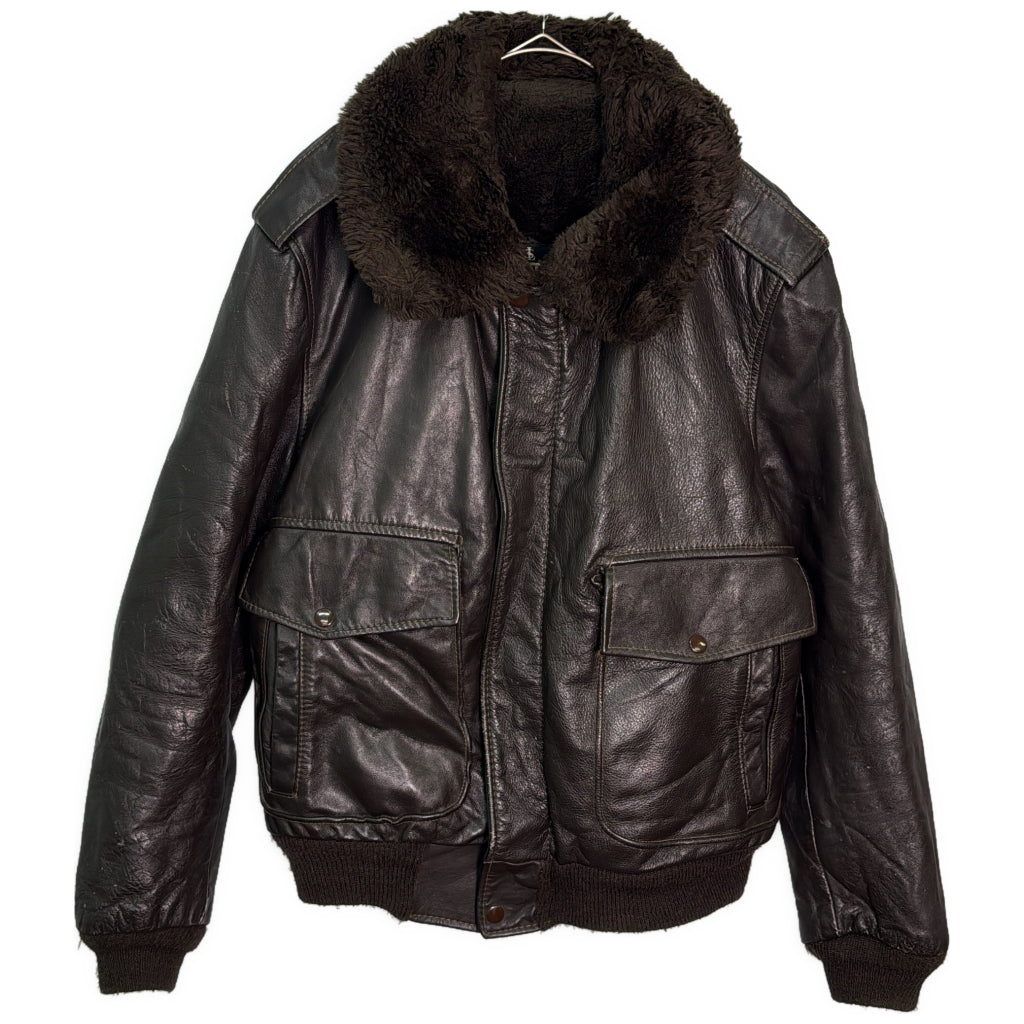 80s SAMBER LEATHER Leather Jacket