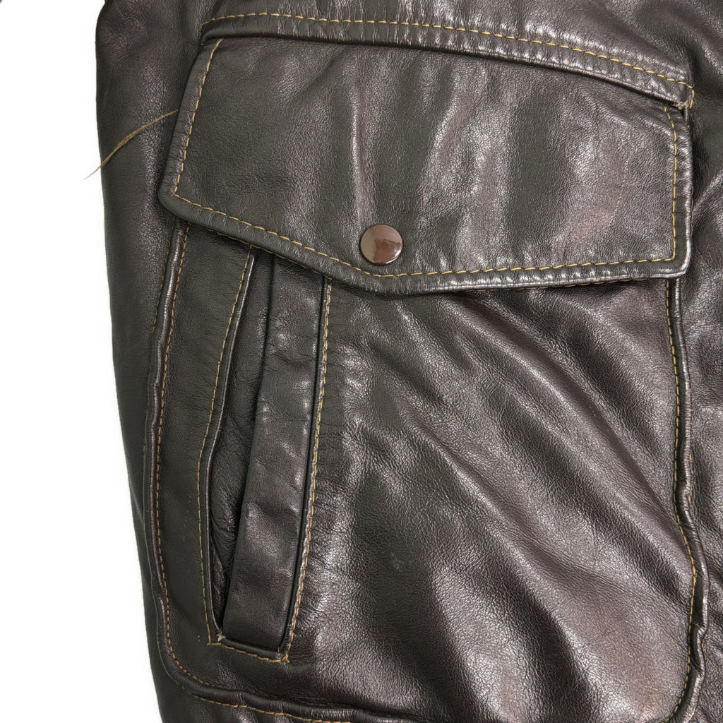 80s SAMBER LEATHER Leather Jacket