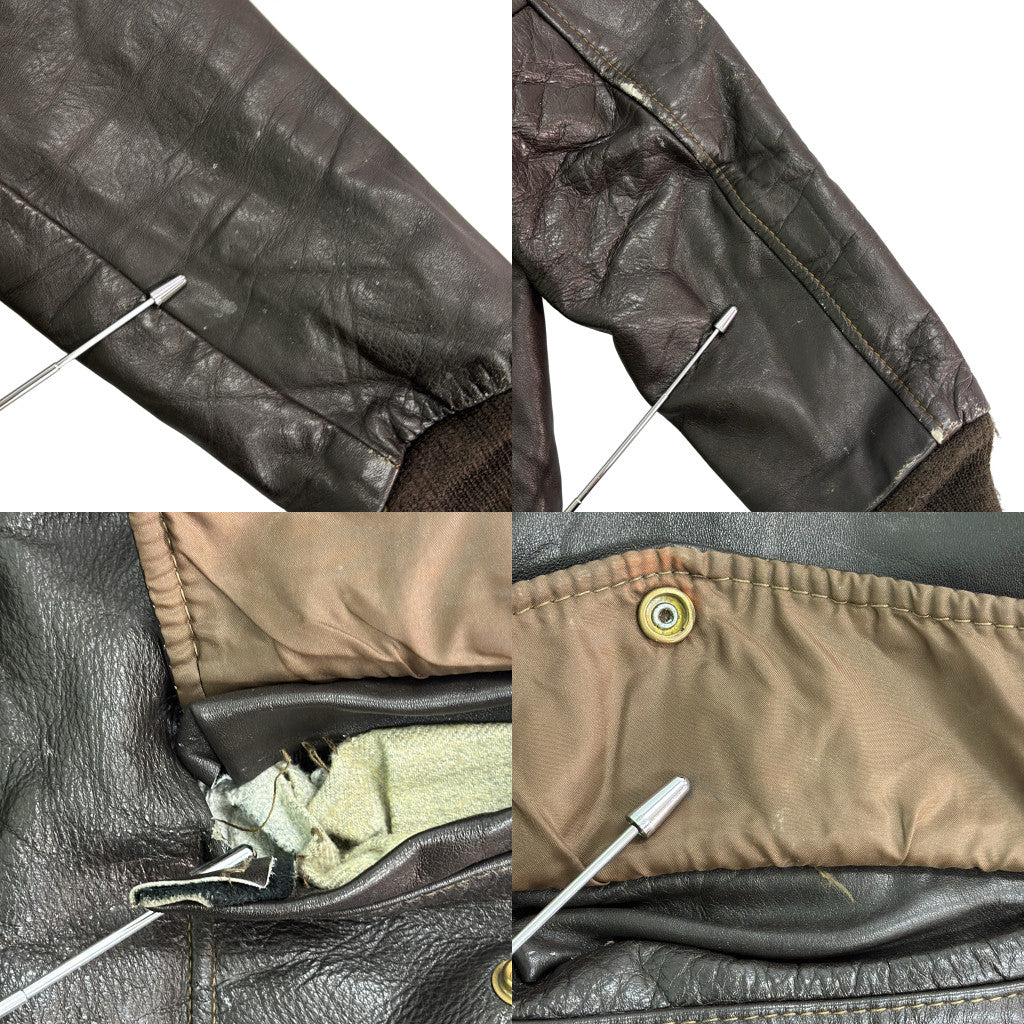 80s SAMBER LEATHER Leather Jacket