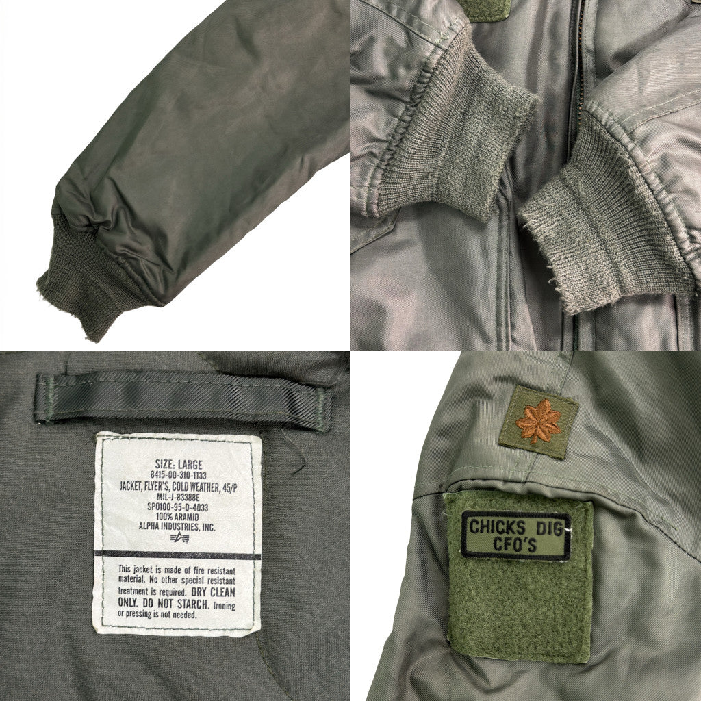 90s U.S.AIRFORCE CWU-45/P Flight Jacket Military Jacket