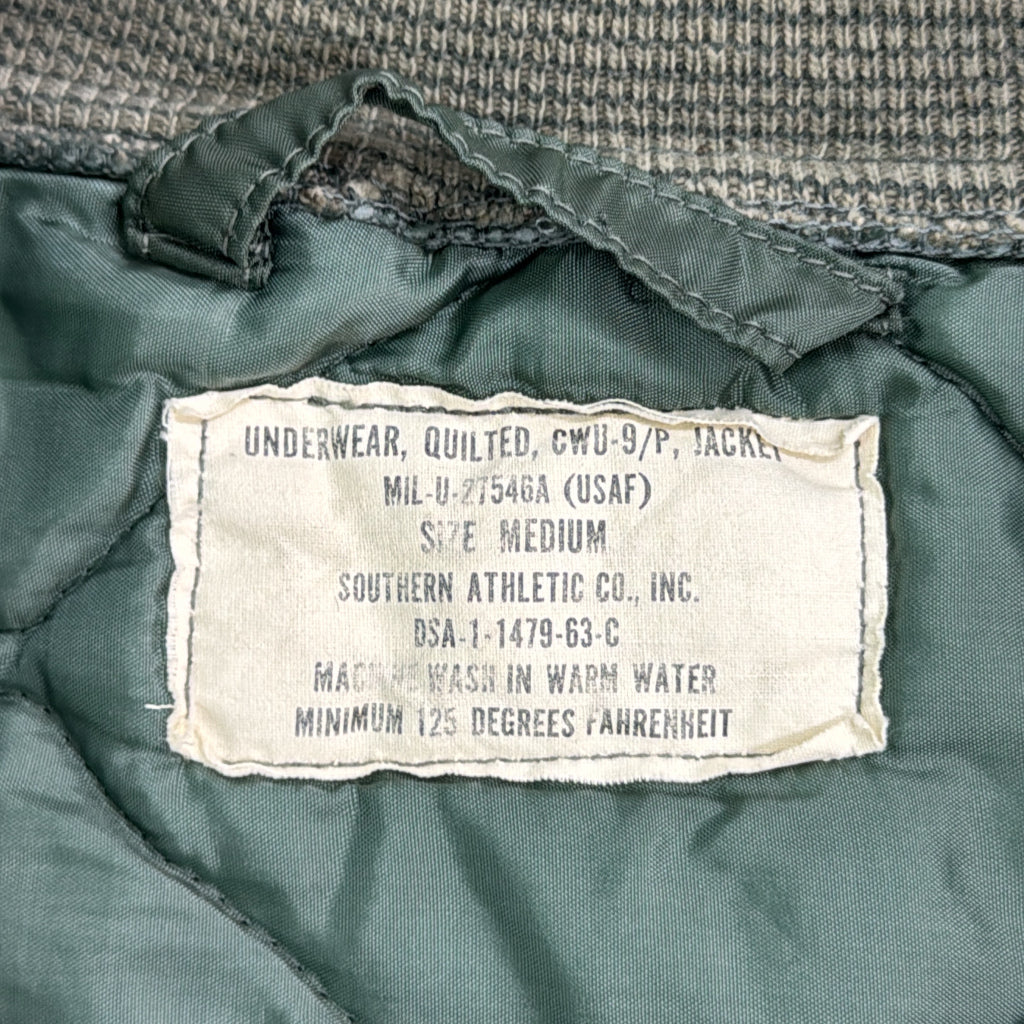 60s U.S.AIRFORCE CWU-9/P Quilting Liner Military Jacket