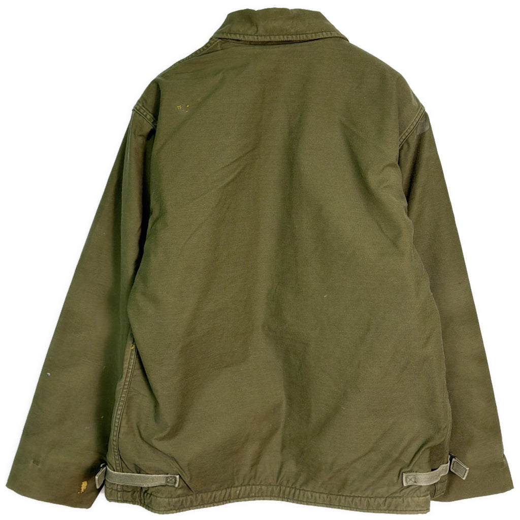 80s U.S. NAVY A-2 Deck Jacket Military Jacket