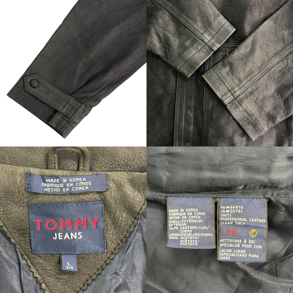 TOMMY JEANS Leather Jacket