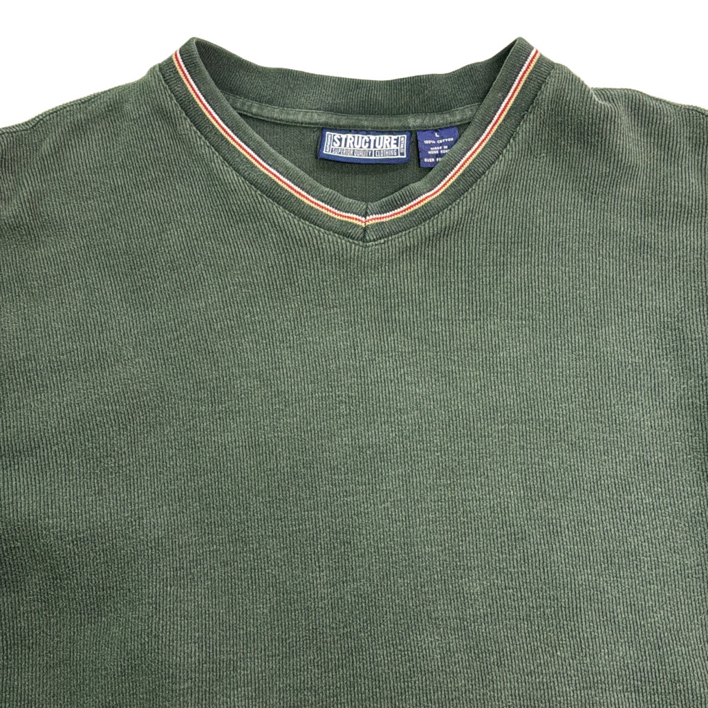 90s STRUCTURE Plain Long Sleeve T-Shirt