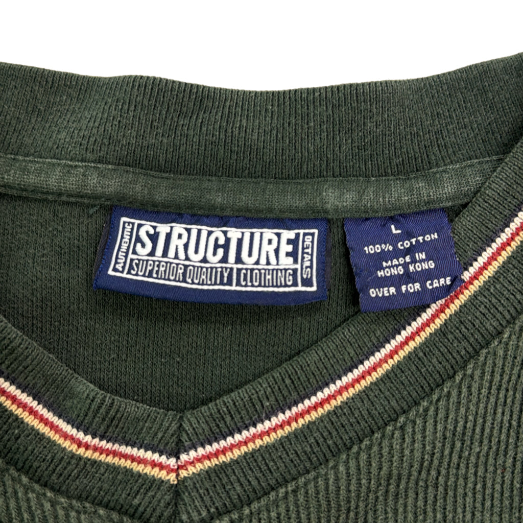 90s STRUCTURE Plain Long Sleeve T-Shirt