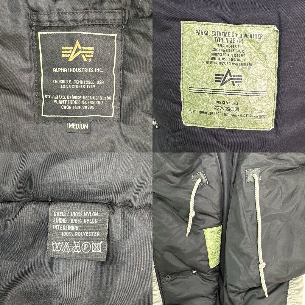 ALPHA INDUSTRIES N-3B Flight Jacket Military Jacket